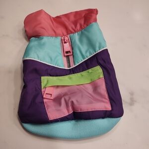 Retro Dog Windbreaker Vest By Boots & Barkley Size XS NWOT